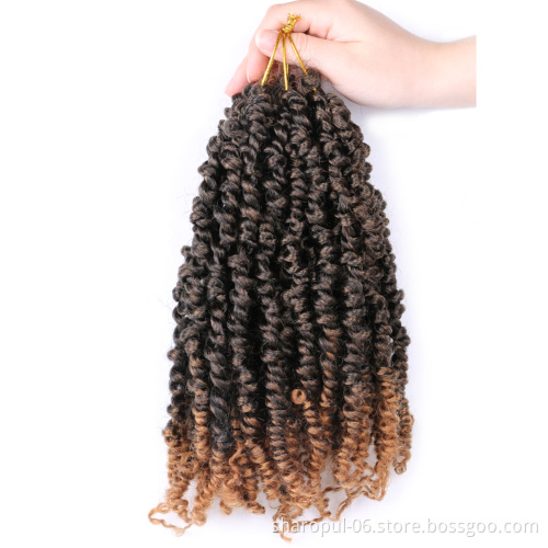 Passion twist hair short length 10inch 12strands passion twist crochet braiding hair